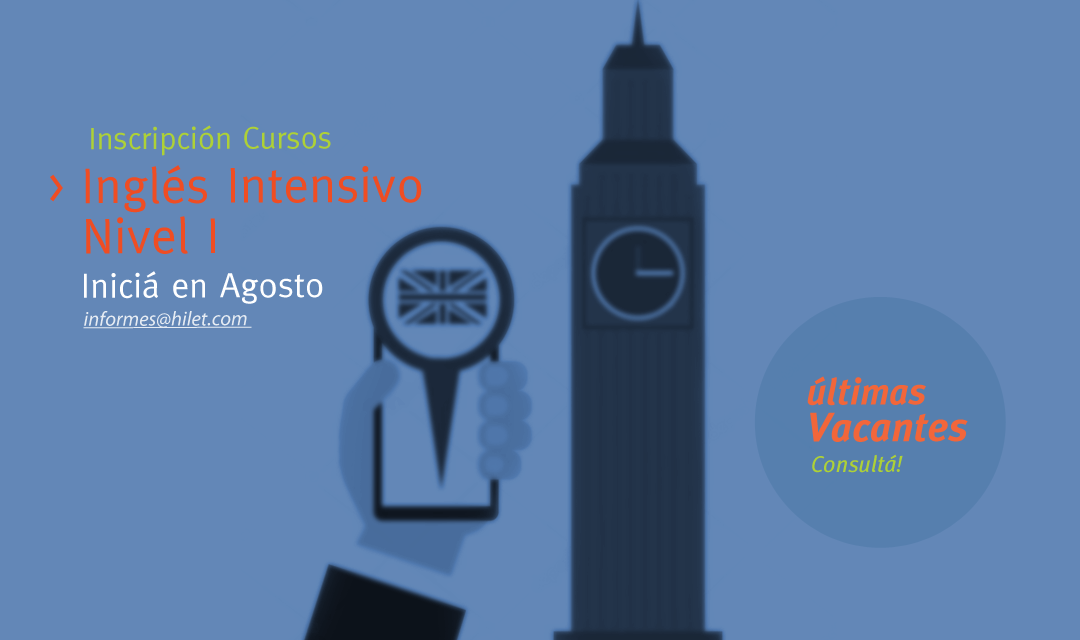 Inglés Intensivo – Inscripción Agosto 2017